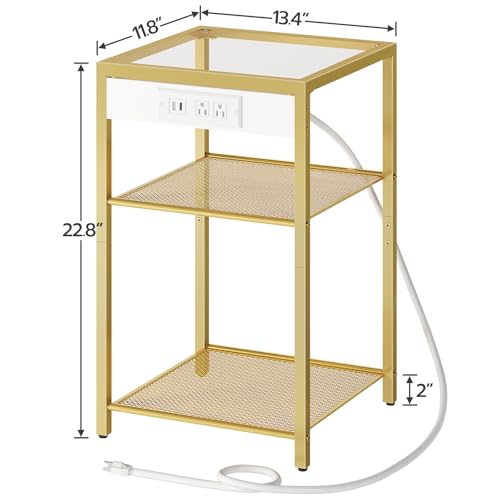 End Tables Set of 2 with Charging Station