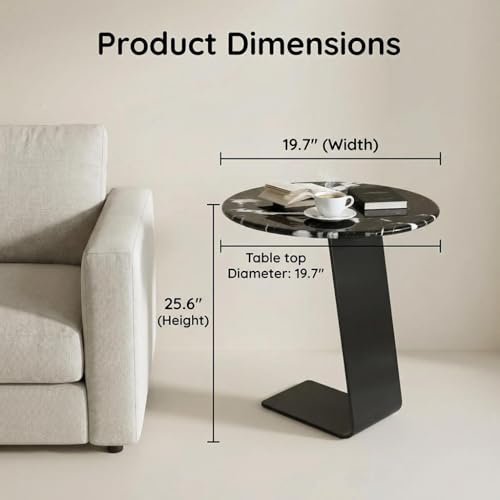 C Shaped End Table (C)