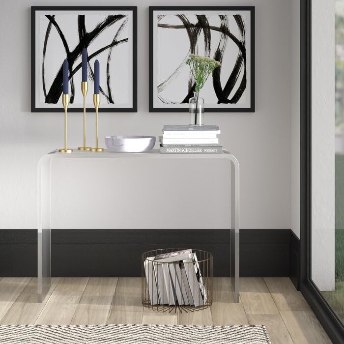 Clear Acrylic Console Table (1 Tier - Clear)