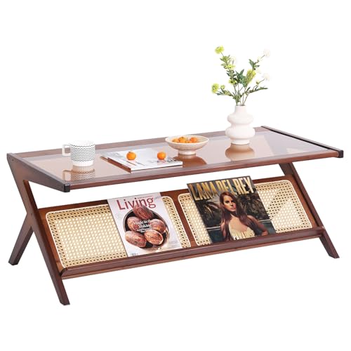 Brown Rattan Coffee Table (Coffee Table-brown)