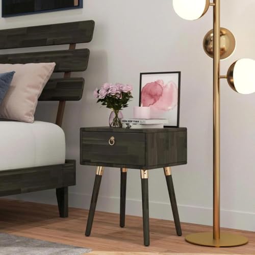 Caden Solid Wood Nightstand (Caden Nightstand / Nightstand / Mocha)