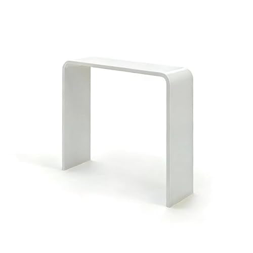Clear Acrylic Console Table (1 Tier - White)