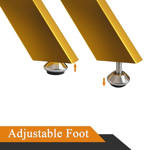 Glass End Table (Gold)