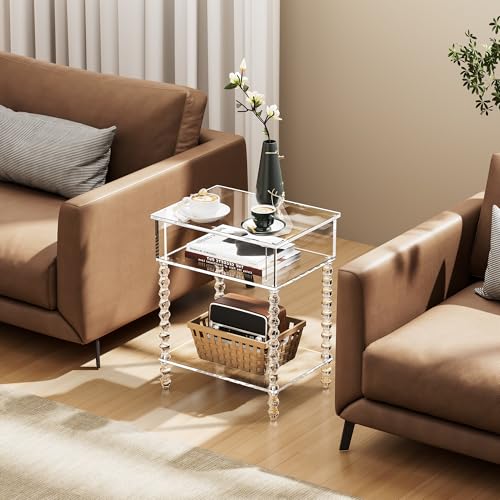 Acrylic Side Table (Clear / Small)