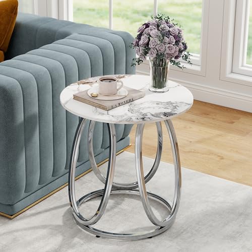 Silver Side Table Living Room (Dark Silver)