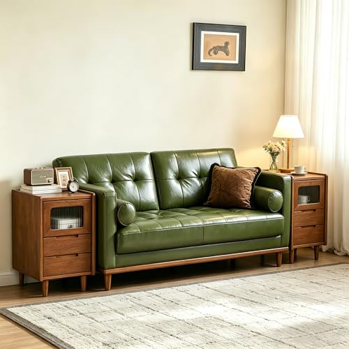 Mid Century Modern Nightstand (11.81”D×15.75”W×23.81”H)