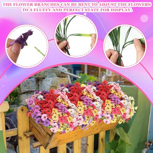 Violet Artificial Flowers (Cluster / Classic Colors)