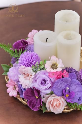 Artificial Wedding Flowers Combo (Light Purple)