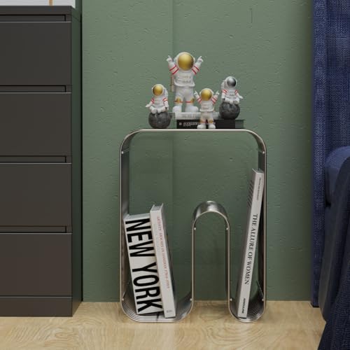N Shape Retro Side Table (Silver)