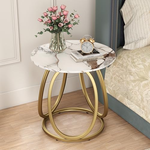 Gold Side Table Living Room (Dark Gold)